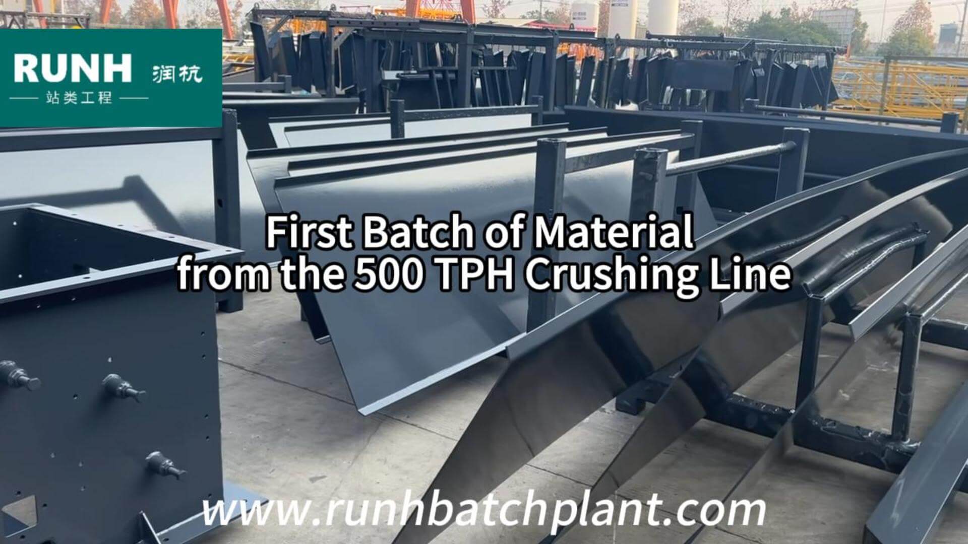 500tph First Batch Material Loading Preparation cover